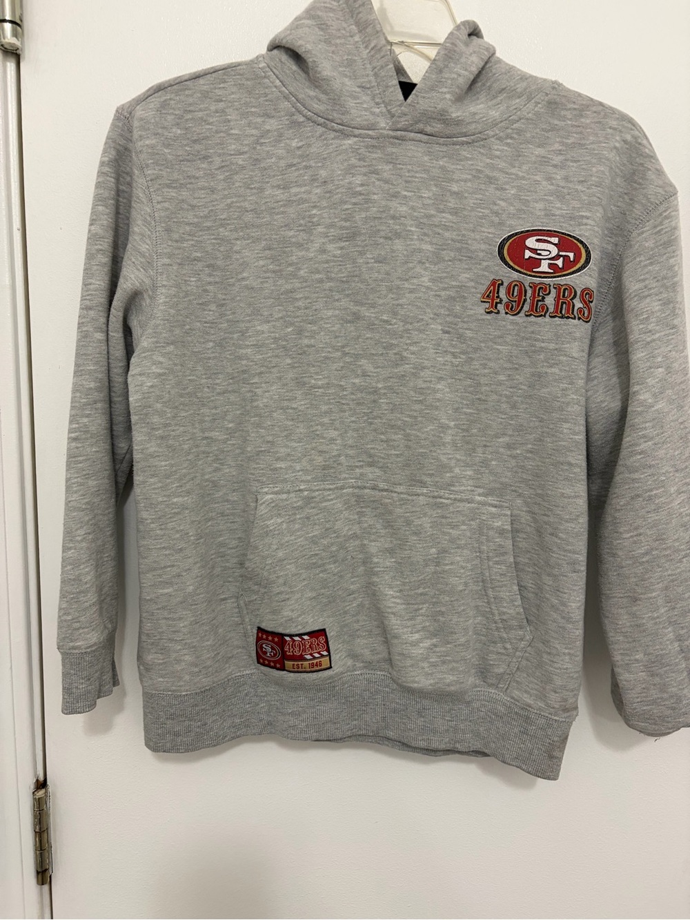 NFL San Francisco 49ers Gray Pullover Hoodie Sweatshirt - Men's